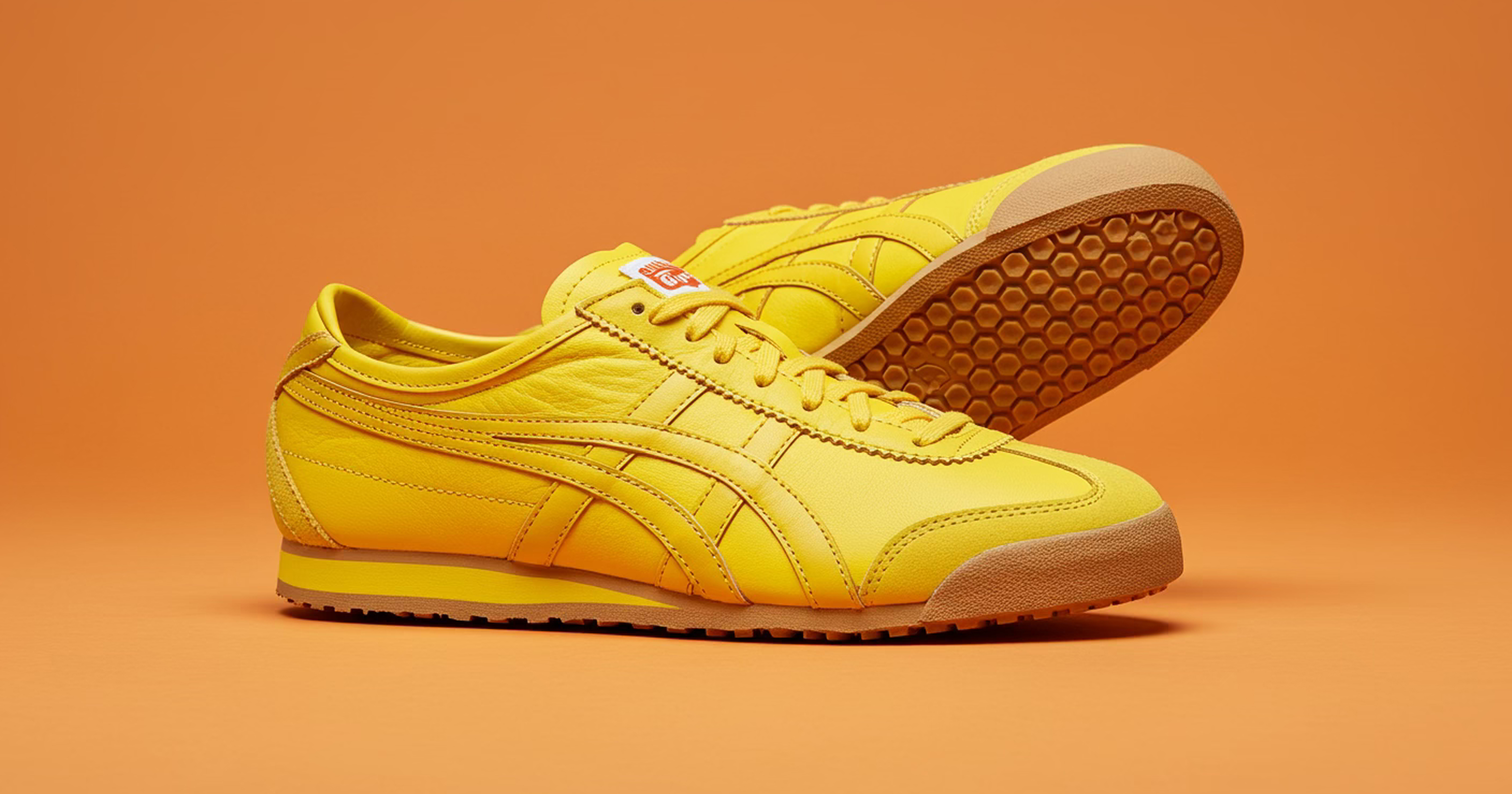 Yellow Onitsuka Tiger Mexico 66 sneaker