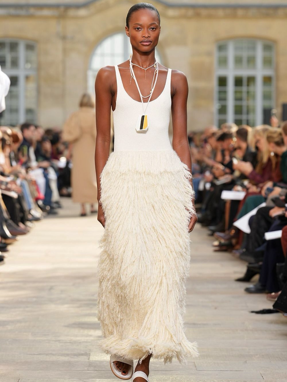 African models of the season: Mayowa Nicholas walking for Gabriela Hearst SS26