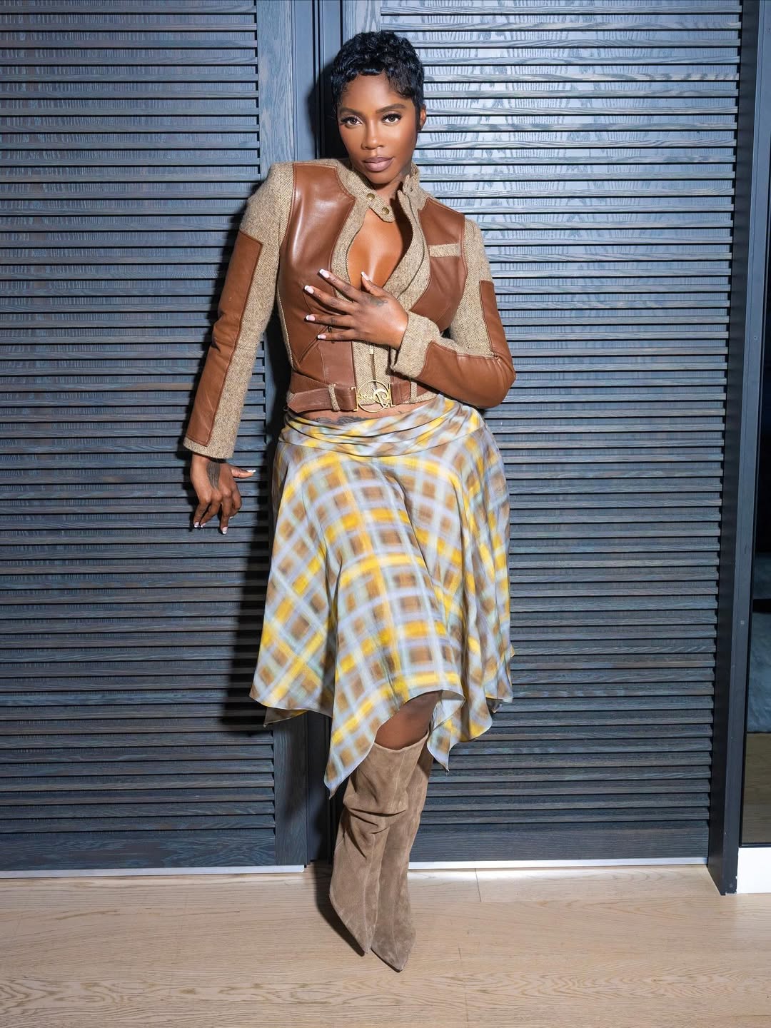 Tiwa in streetwear via @tiwasavage on Instagram