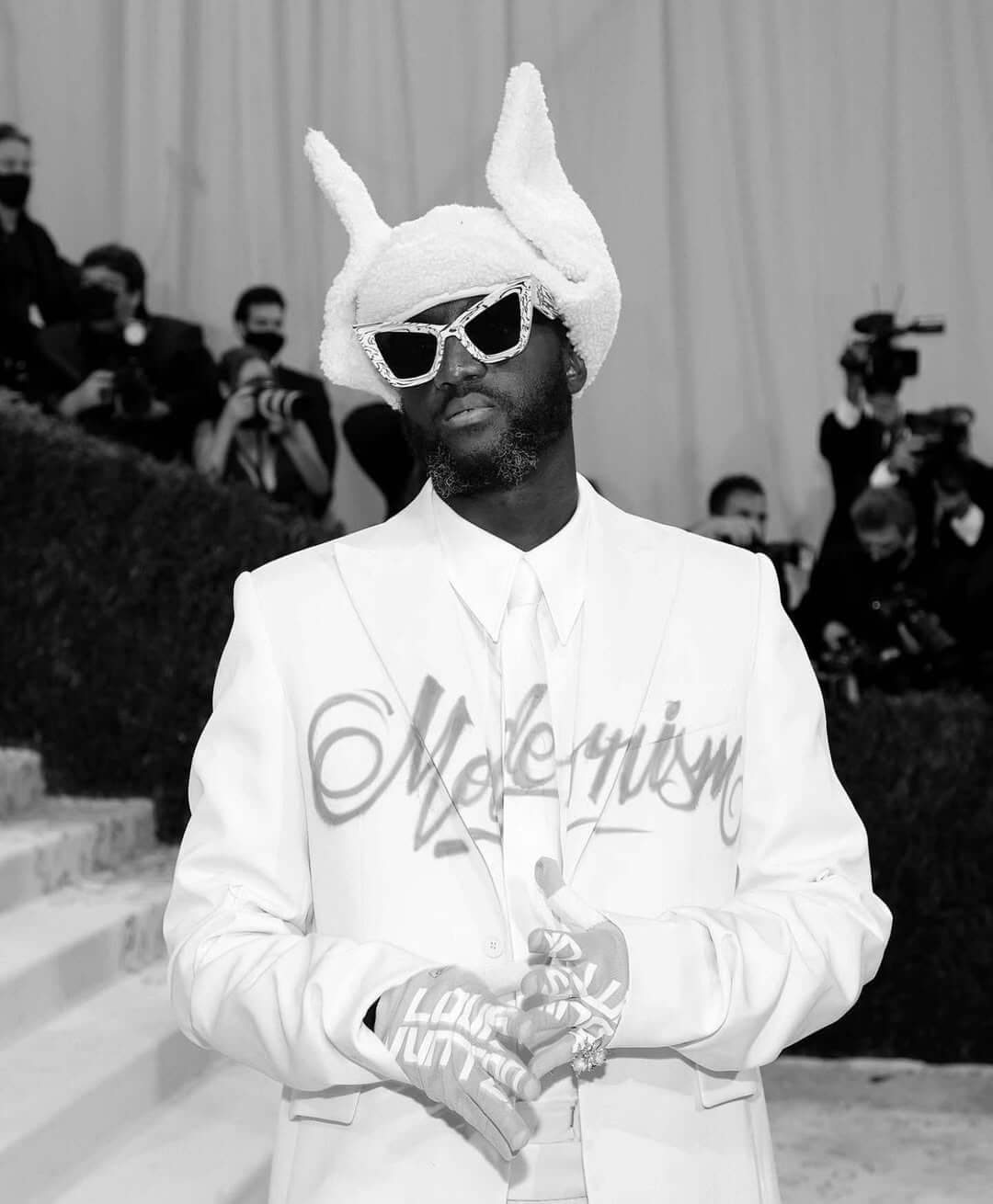 Portrait of late Virgil Abloh at the 2021 Met Gala via @virgilabloh on Instagram