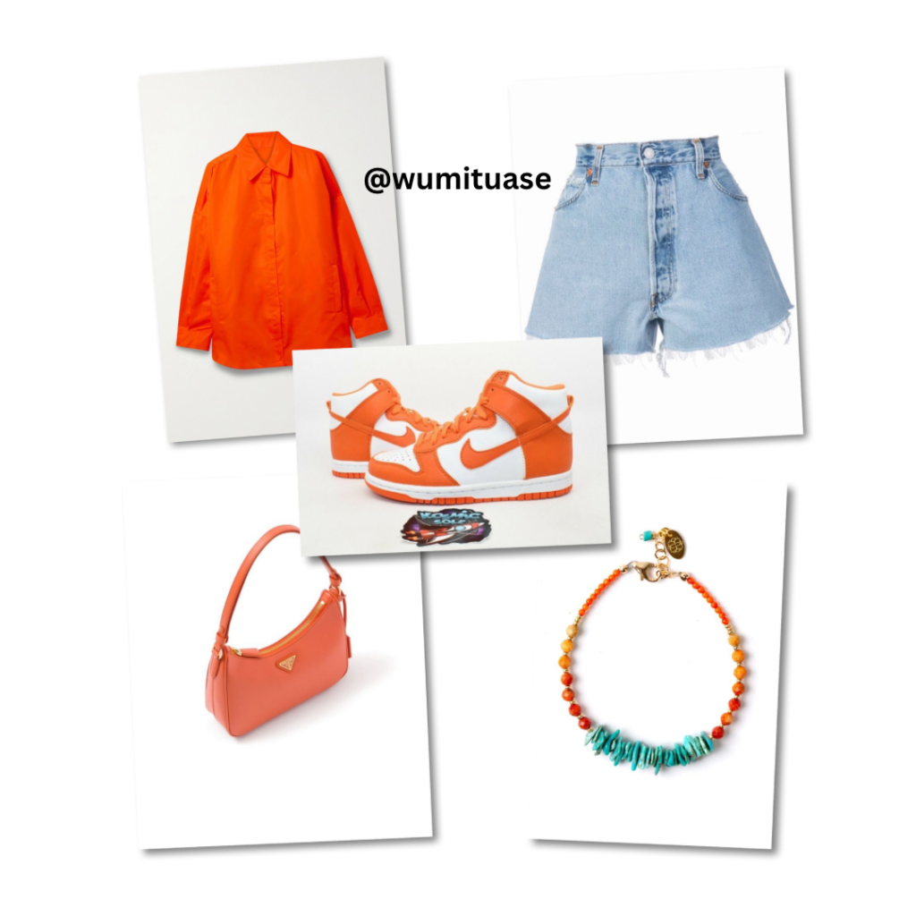 Orange outfits- street style