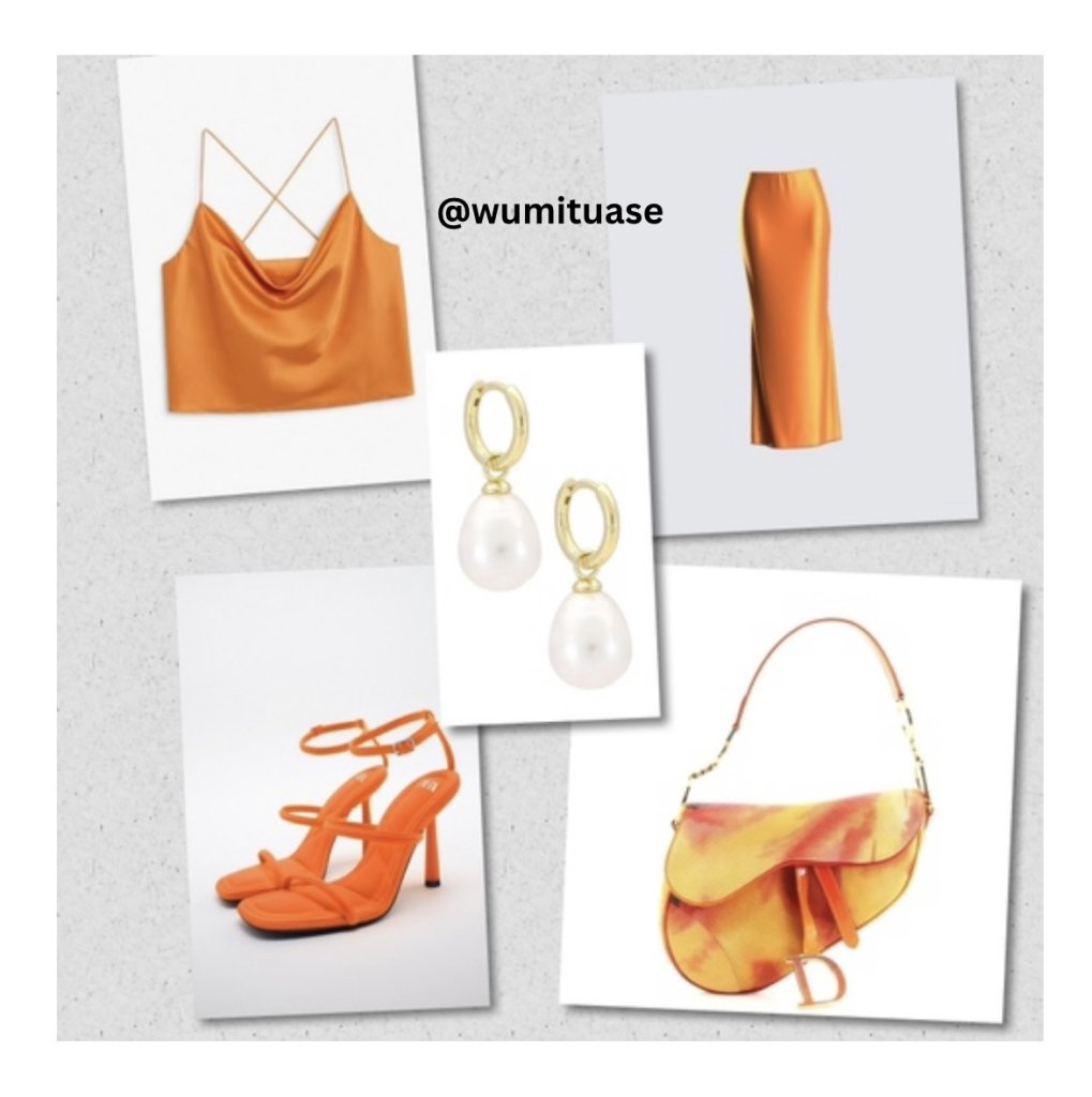 Orange outfits- slip set