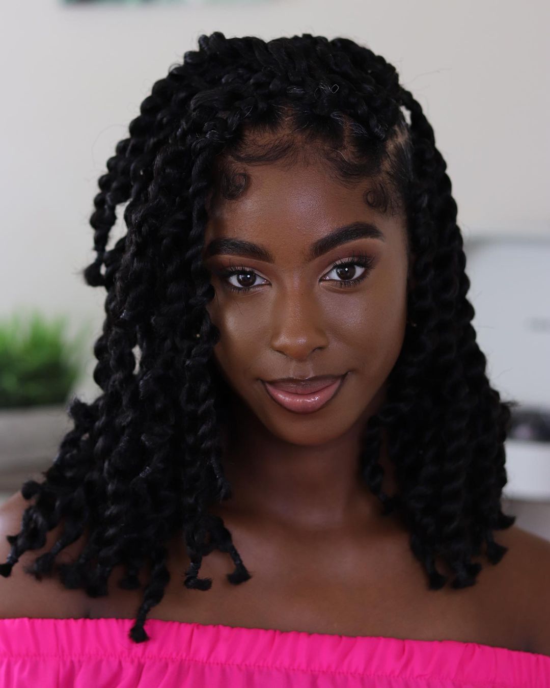 Taylor- short kinky twists summer hairstyles