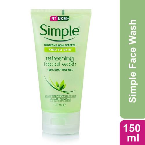 Simple refreshing face wash