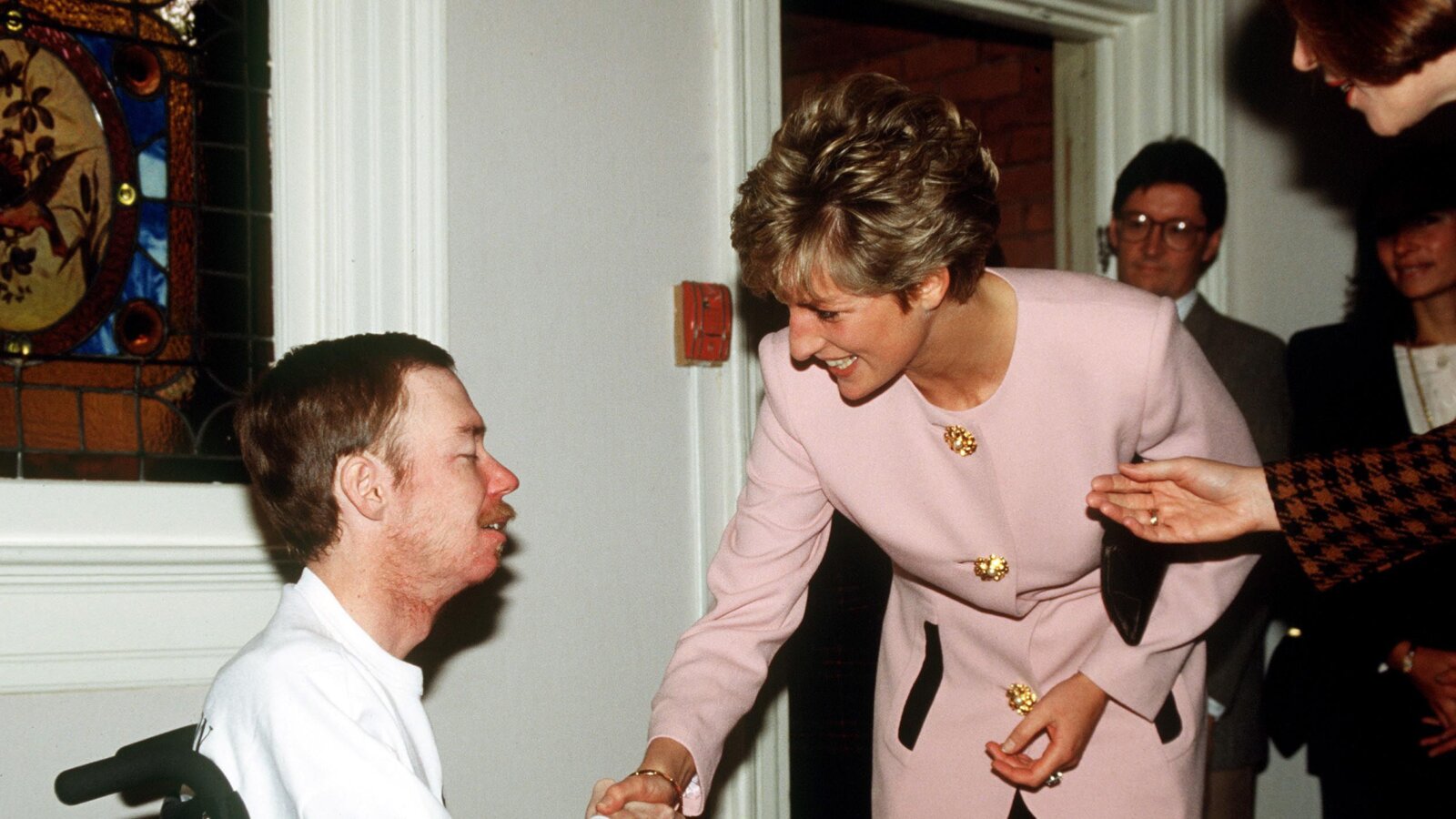 Princess Diana visiting patients