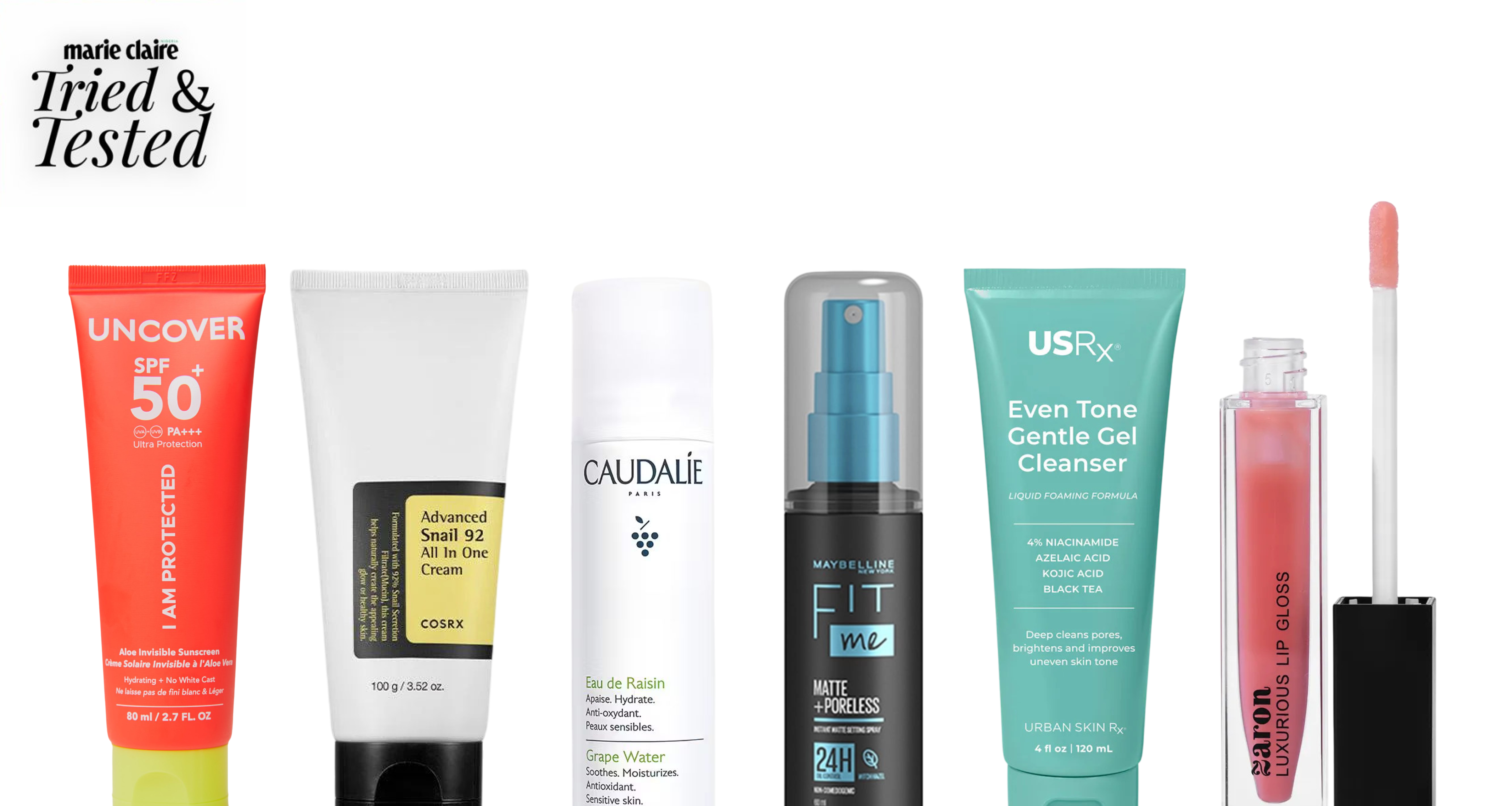 Beauty Editor's Tried & Tested list via Marie Claire Nigeria