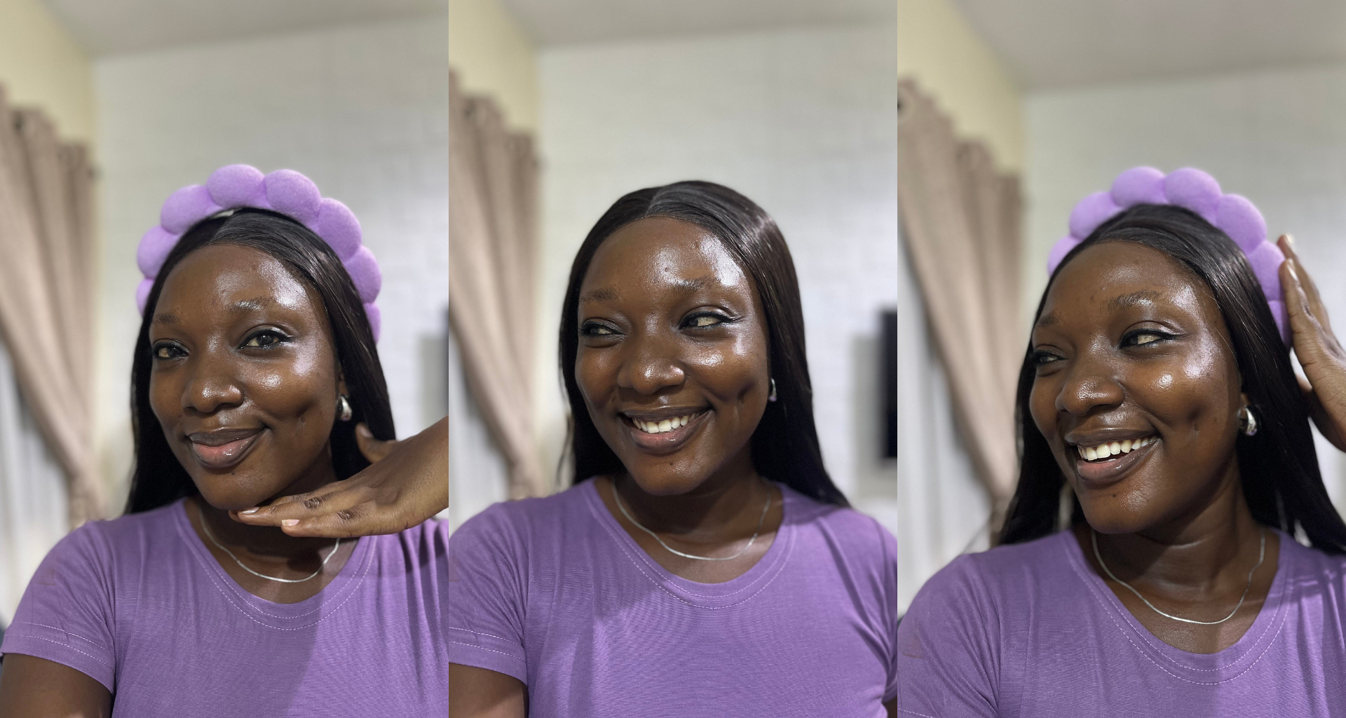 Beauty Editor, Wumi Tuase-Fosudo showing her minimalist beauty routine