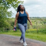 A black woman taking a walk via iStock
