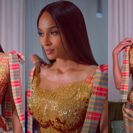 Ciara in a custom made TUBO piece via SoMe Solutions