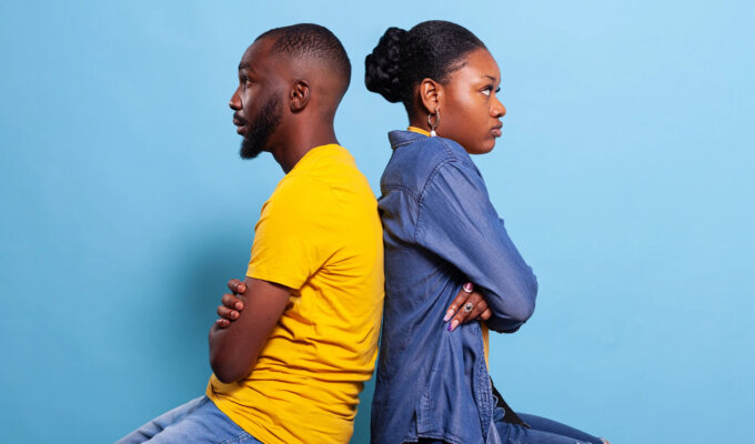 A couple backing each other via Freepik